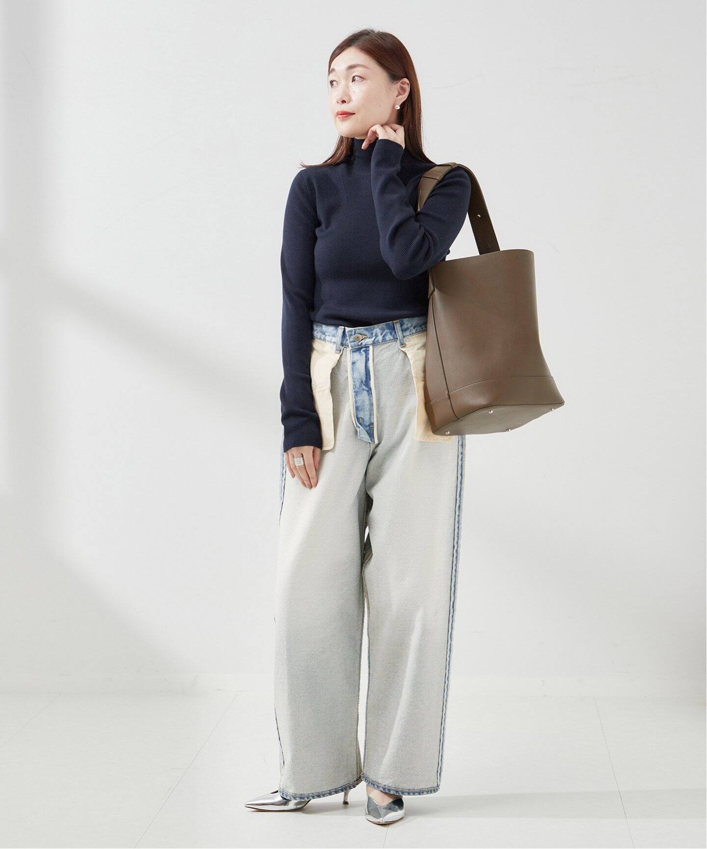 追加2》【INSCRIRE /アンスクリア】Loose Fit Inside Out Denim 