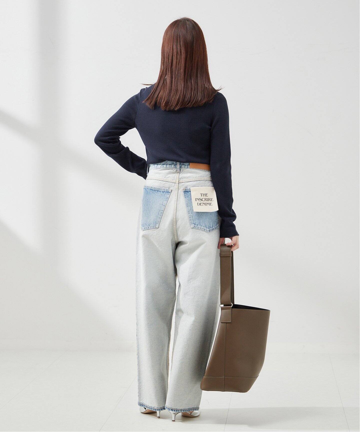 追加2》【INSCRIRE /アンスクリア】Loose Fit Inside Out Denim 