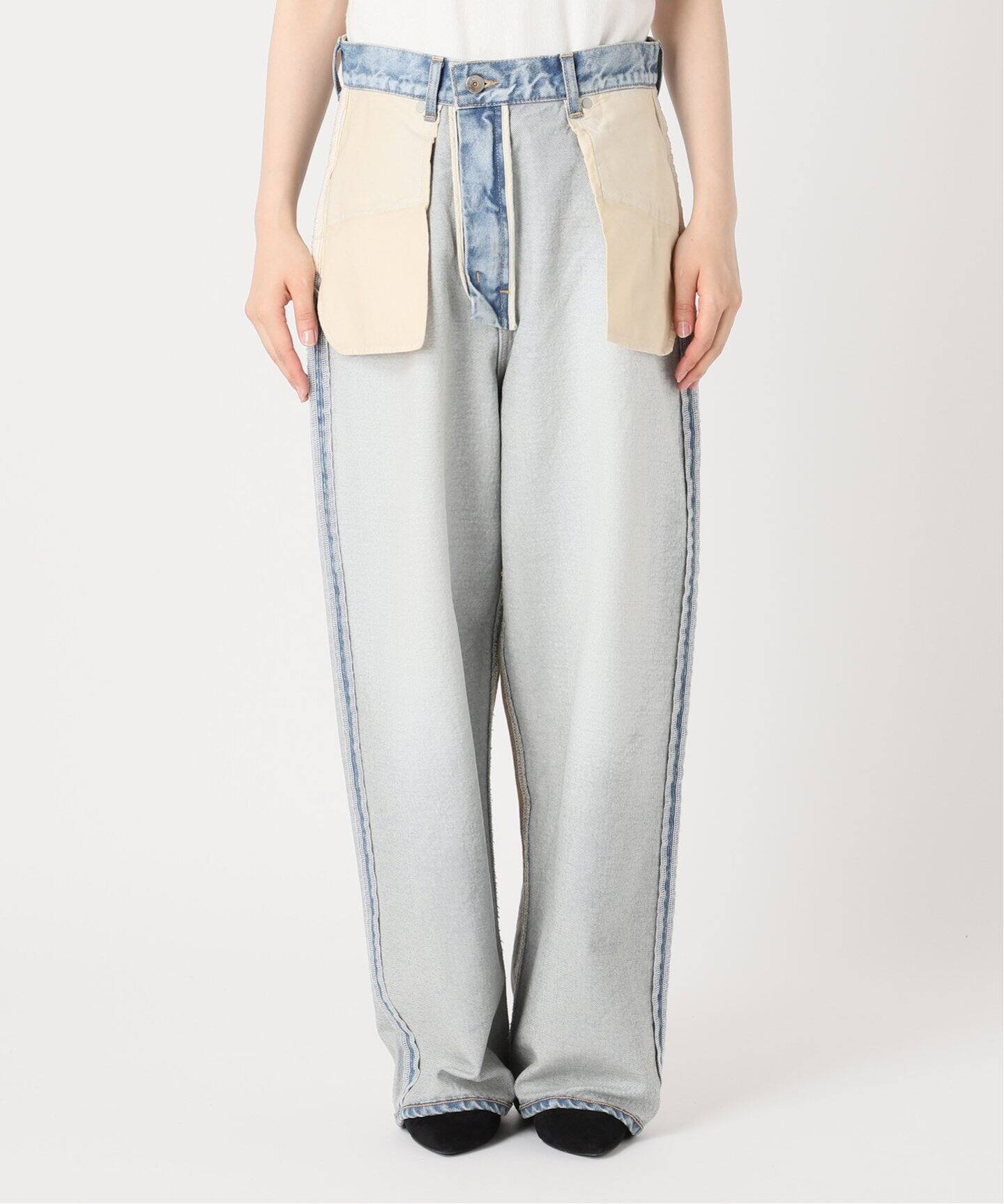 追加2》【INSCRIRE /アンスクリア】Loose Fit Inside Out Denim 