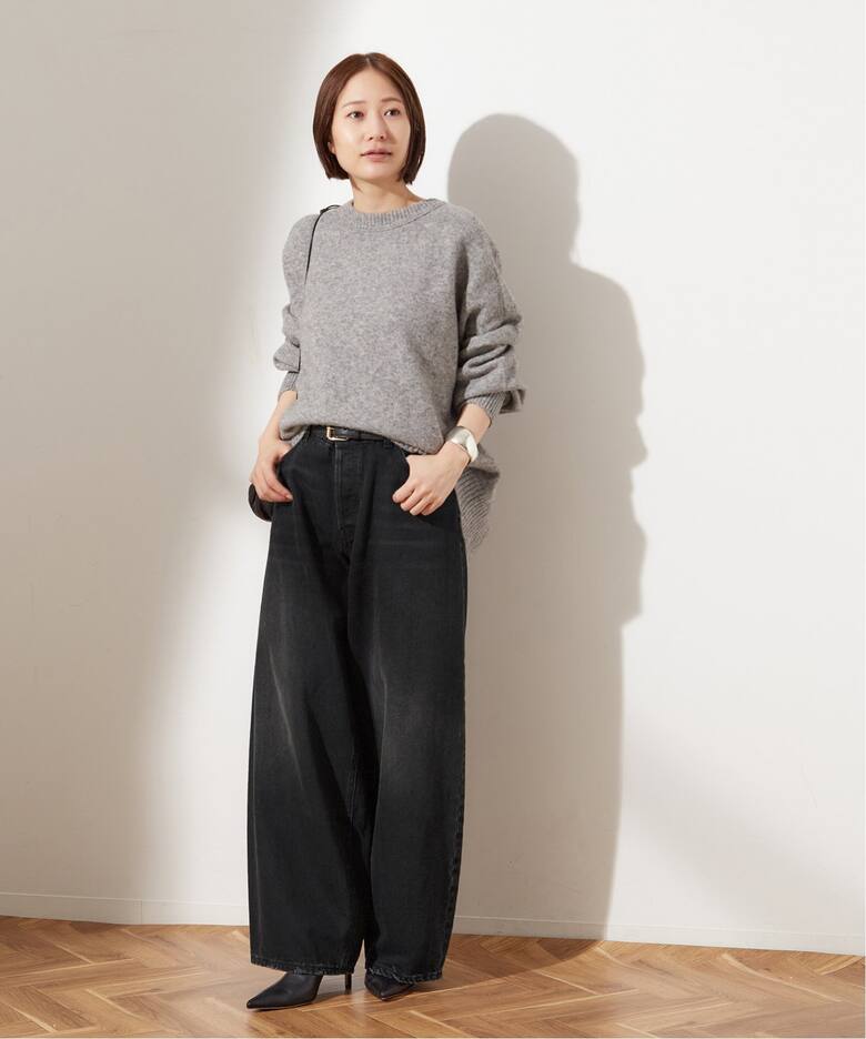 追加》【HAIKURE/ハイクル】BETHEANY ASIAN FIT MID BLACK：デニム  