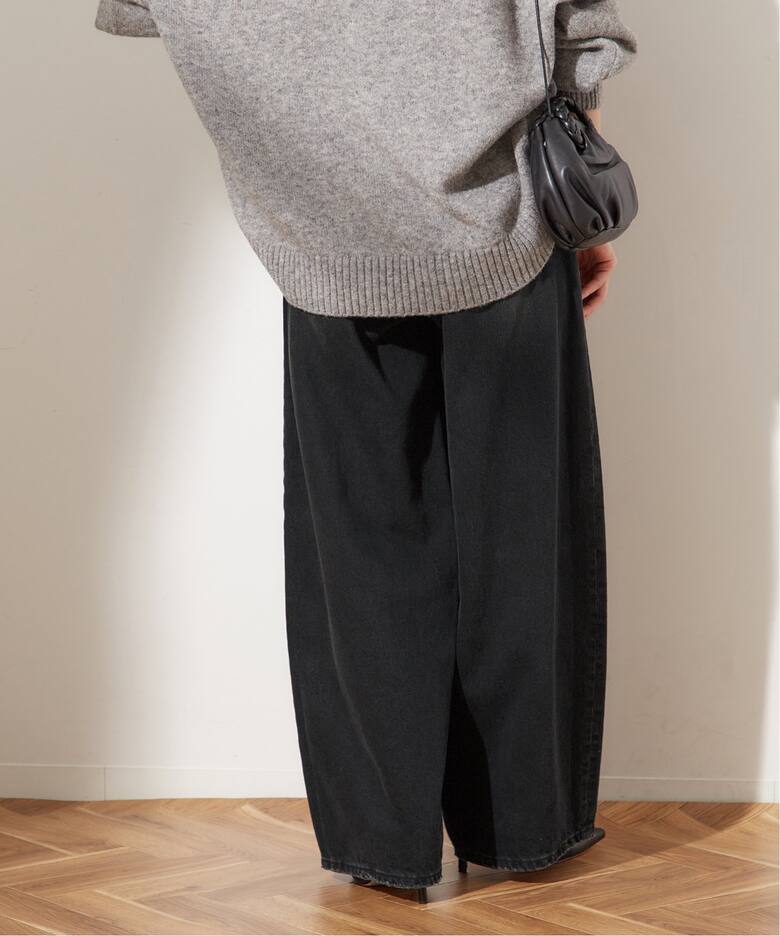 追加》【HAIKURE/ハイクル】BETHEANY ASIAN FIT MID BLACK：デニム  