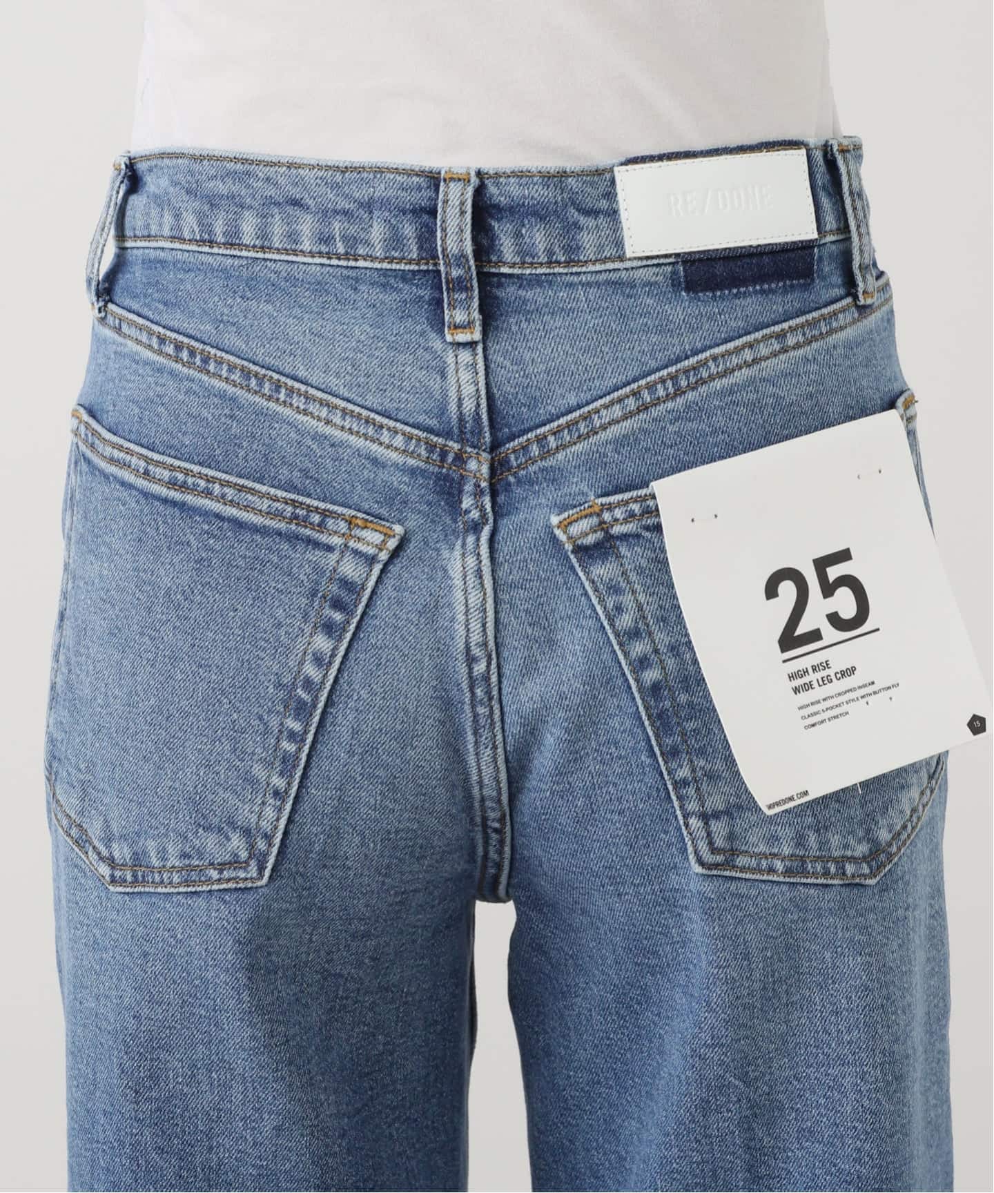 RE/DONE リダン】 HIGH RISE WIDE LEG CROP（デニムパンツ・ジーンズ