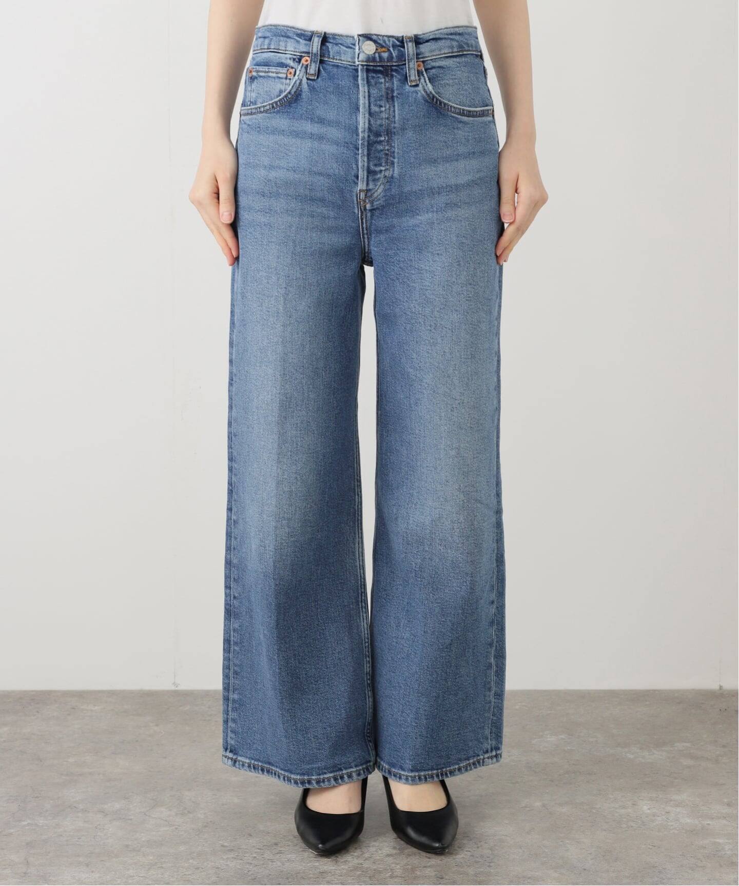 RE/DONE リダン】 HIGH RISE WIDE LEG CROP（デニムパンツ・ジーンズ 