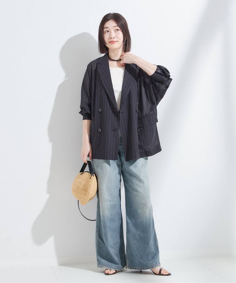 HAIKURE/ハイクル】CANDY BLUE TENCEL ASIAN FIT：デニム（デニム  