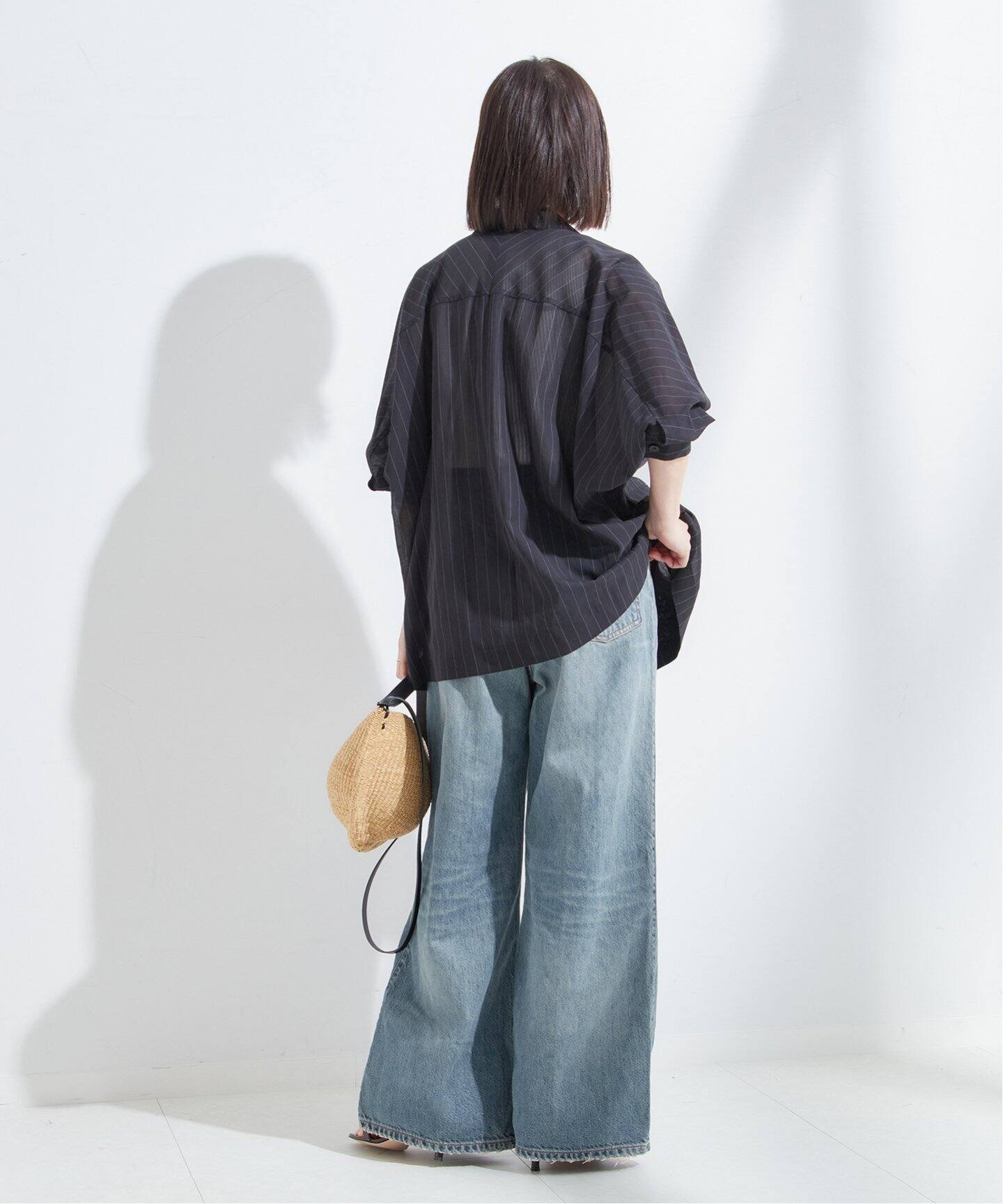 HAIKURE/ハイクル】CANDY BLUE TENCEL ASIAN FIT：デニム（デニム 