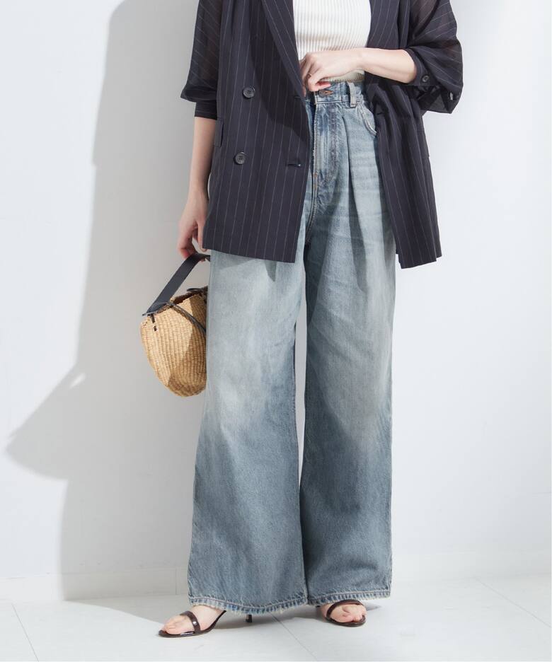 HAIKURE/ハイクル】CANDY BLUE TENCEL ASIAN FIT：デニム（デニム  