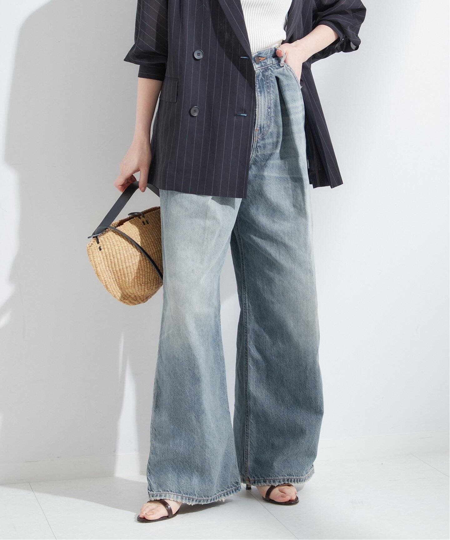 HAIKURE/ハイクル】CANDY BLUE TENCEL ASIAN FIT：デニム（デニム 
