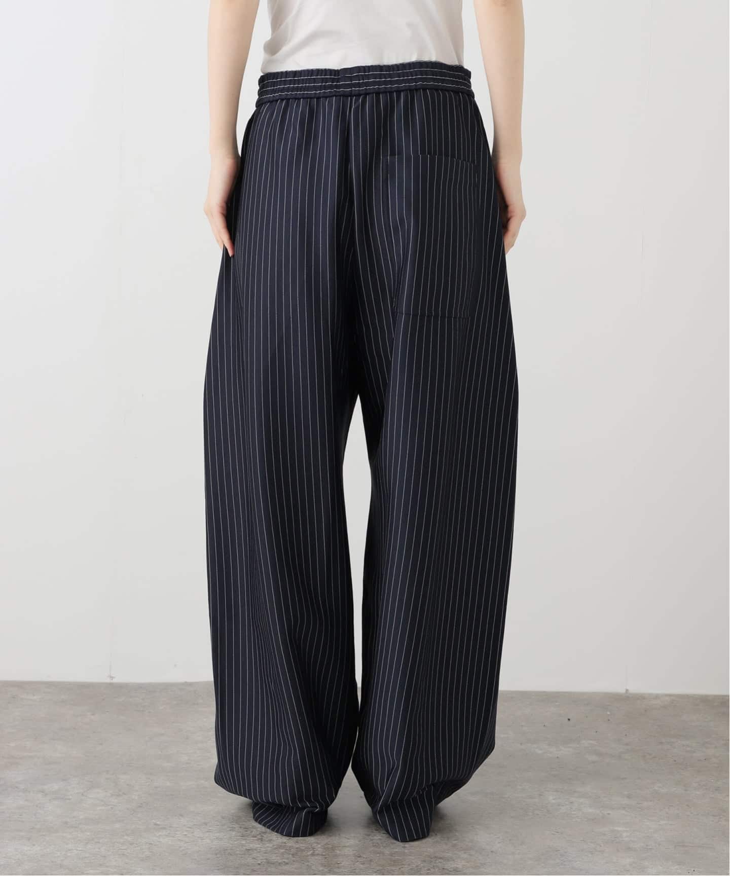 TIBI/ティビ】 PINSTRIPE ACTIVE KNIT WINSLOW PANT：パンツ