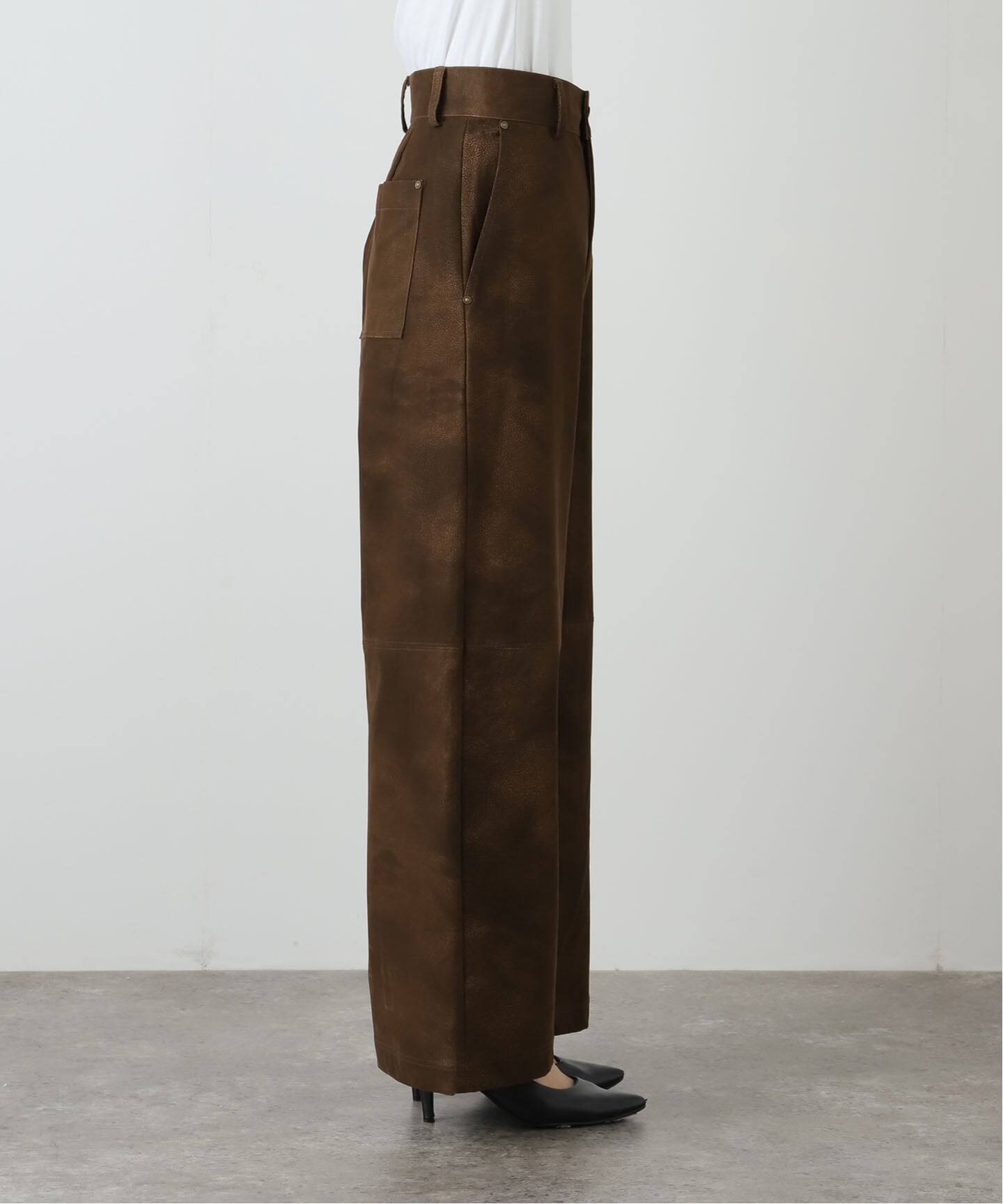 Uhr/ウーア】 Fake Suede Pants：パンツ（スラックス）｜JOURNAL