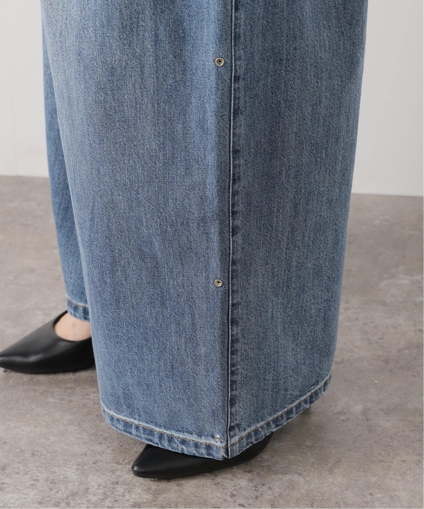 TIBI/ティビ】SPRING DENIM TRIPLE PLEAT PANT：デニム（デニムパンツ
