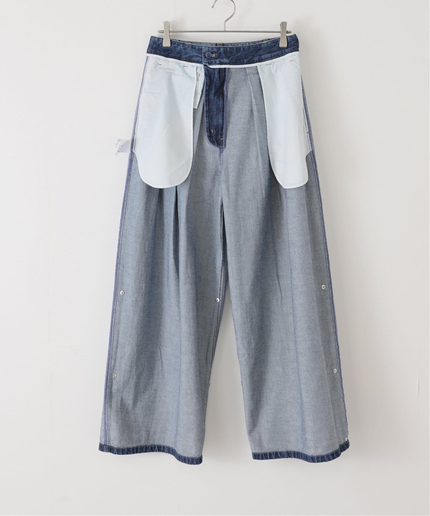 TIBI/ティビ】SPRING DENIM TRIPLE PLEAT PANT：デニム（デニムパンツ