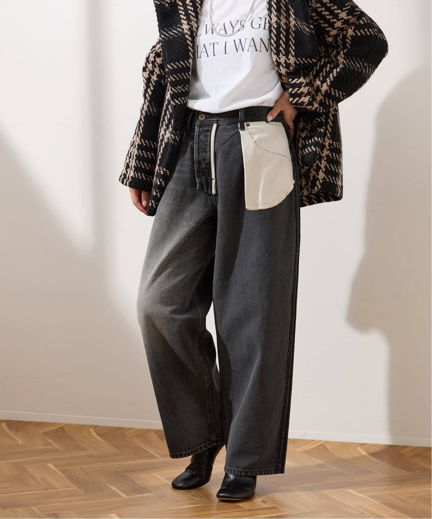 追加》《別注》【INSCRIRE*LEE*LESSAGE】COWBOY/RIDERSPANTS：デニム