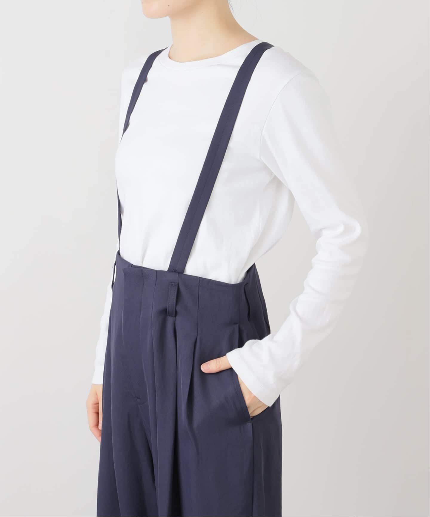 toga pulla サスペンダー TOGA PULLA/トーガプルラ】Acetate twill suspender pants