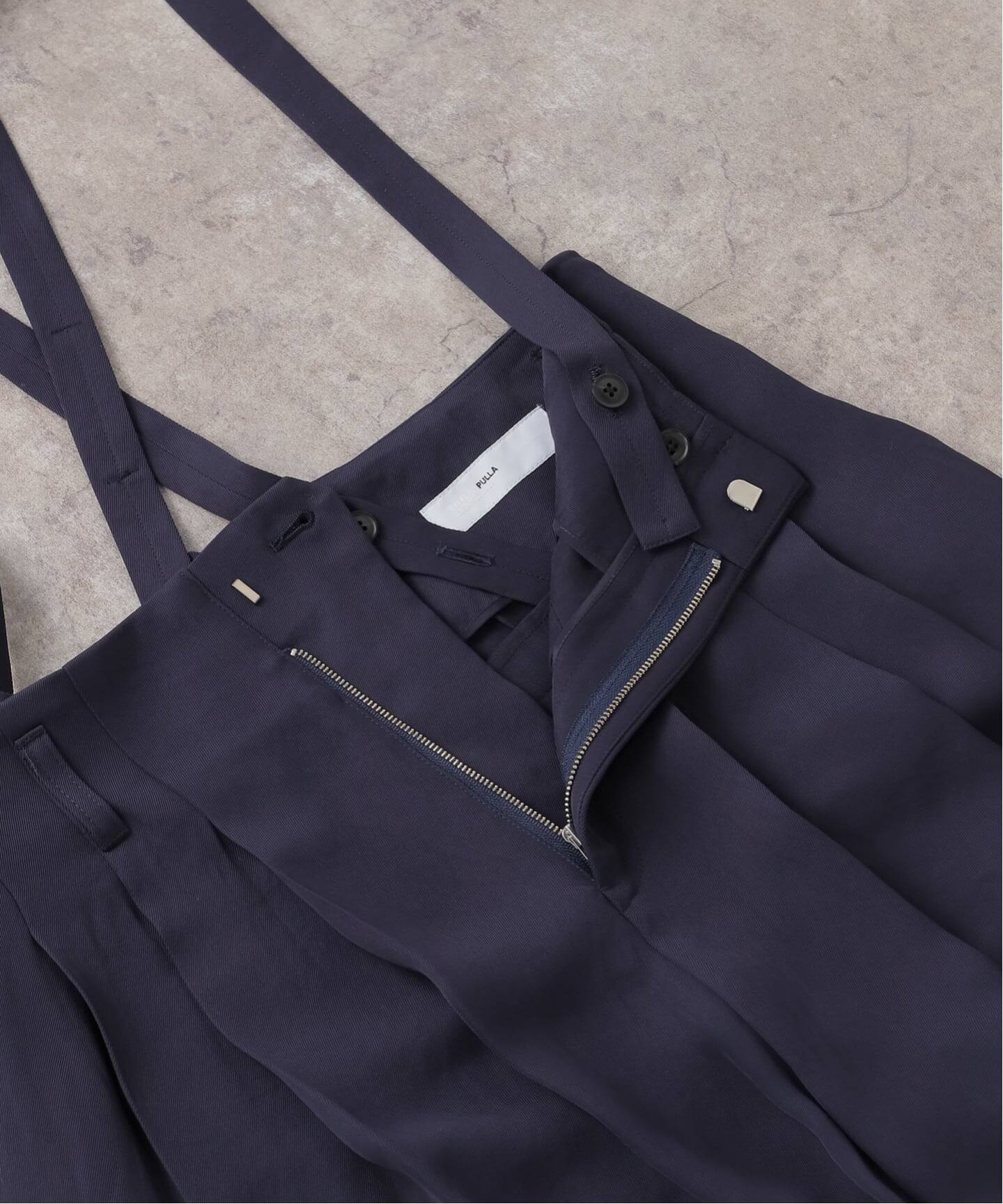 toga pulla サスペンダー TOGA PULLA/トーガプルラ】Acetate twill suspender pants
