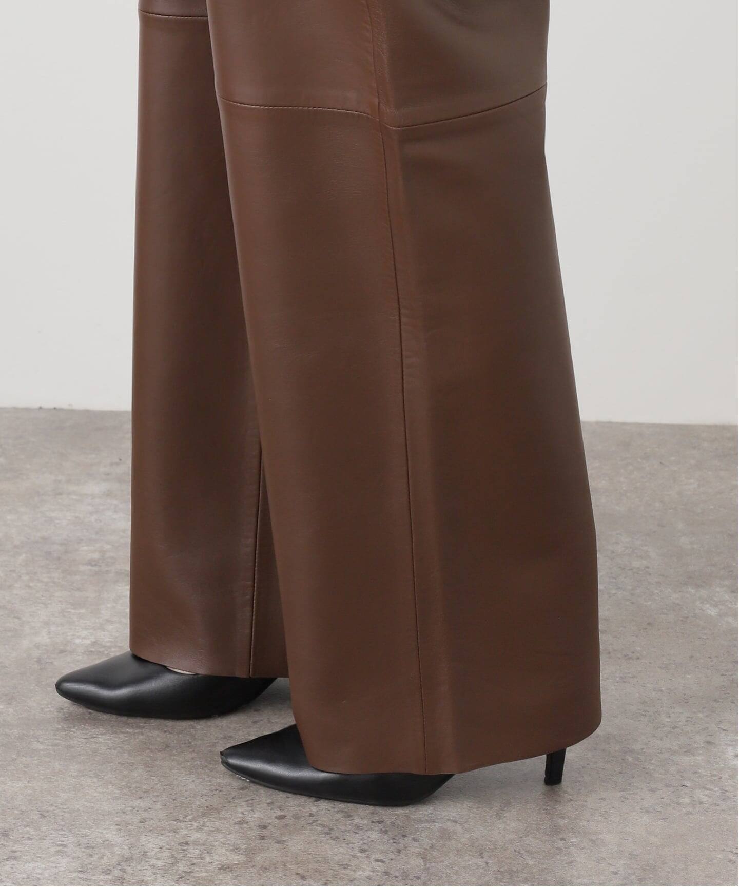 HAIKUREハイクル】 BONNIE ASIAN FIT LEATHER：パンツ（スラックス