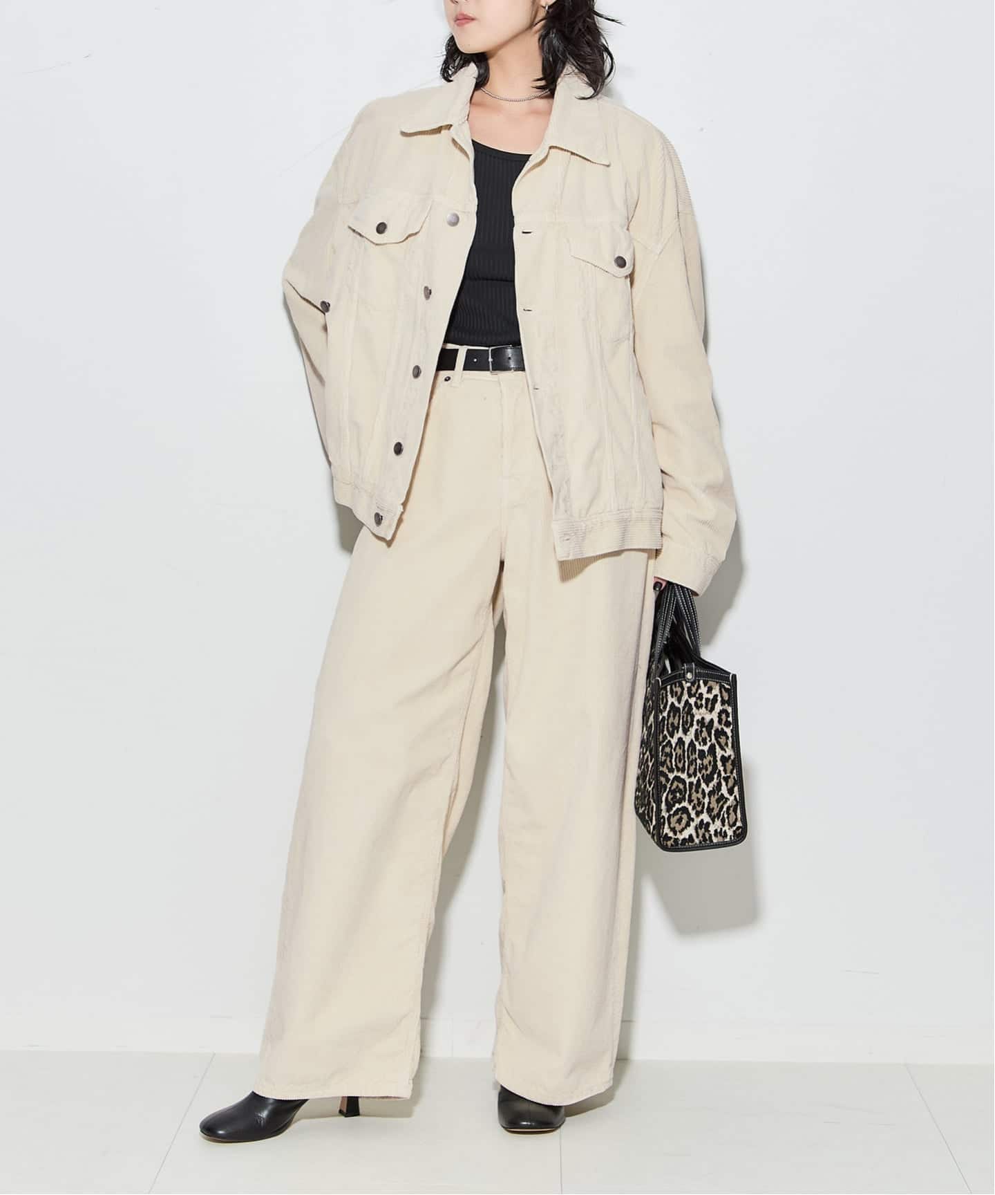 HAIKURE/ハイクル】BETHANY ASIAN FIT VELVET VIC：コーデュロイパンツ