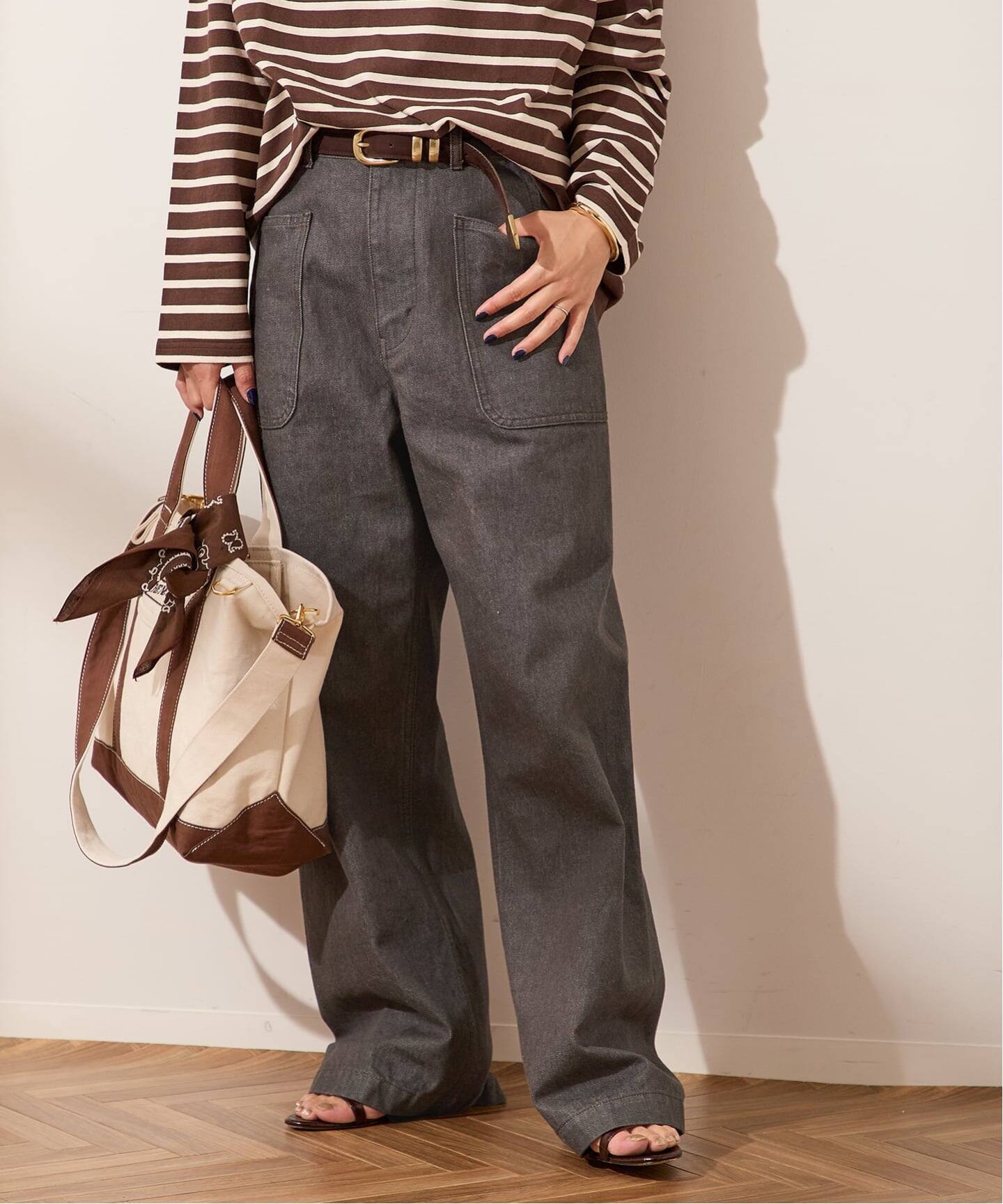 THE NEWHOUSE 2nd JEAN デニムパンツ ザニューハウス 25 THE NEWHOUSE/ザ ニューハウス】CRUSHED BERKELEY JEAN：デニム