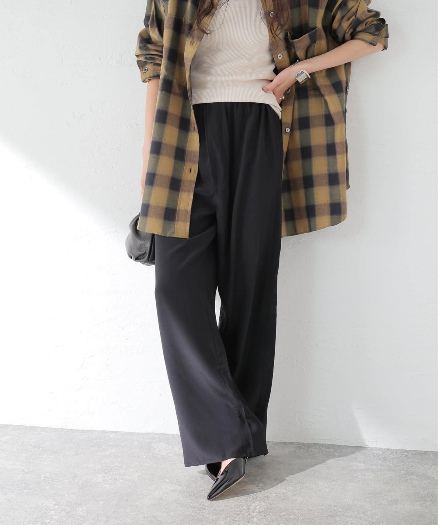 【BASERANGE/ベースレンジ】GALU PANTS スリットイージーパンツ BASERANGE ベースレンジ イージーパンツ STOA PANTS TRST WS 000