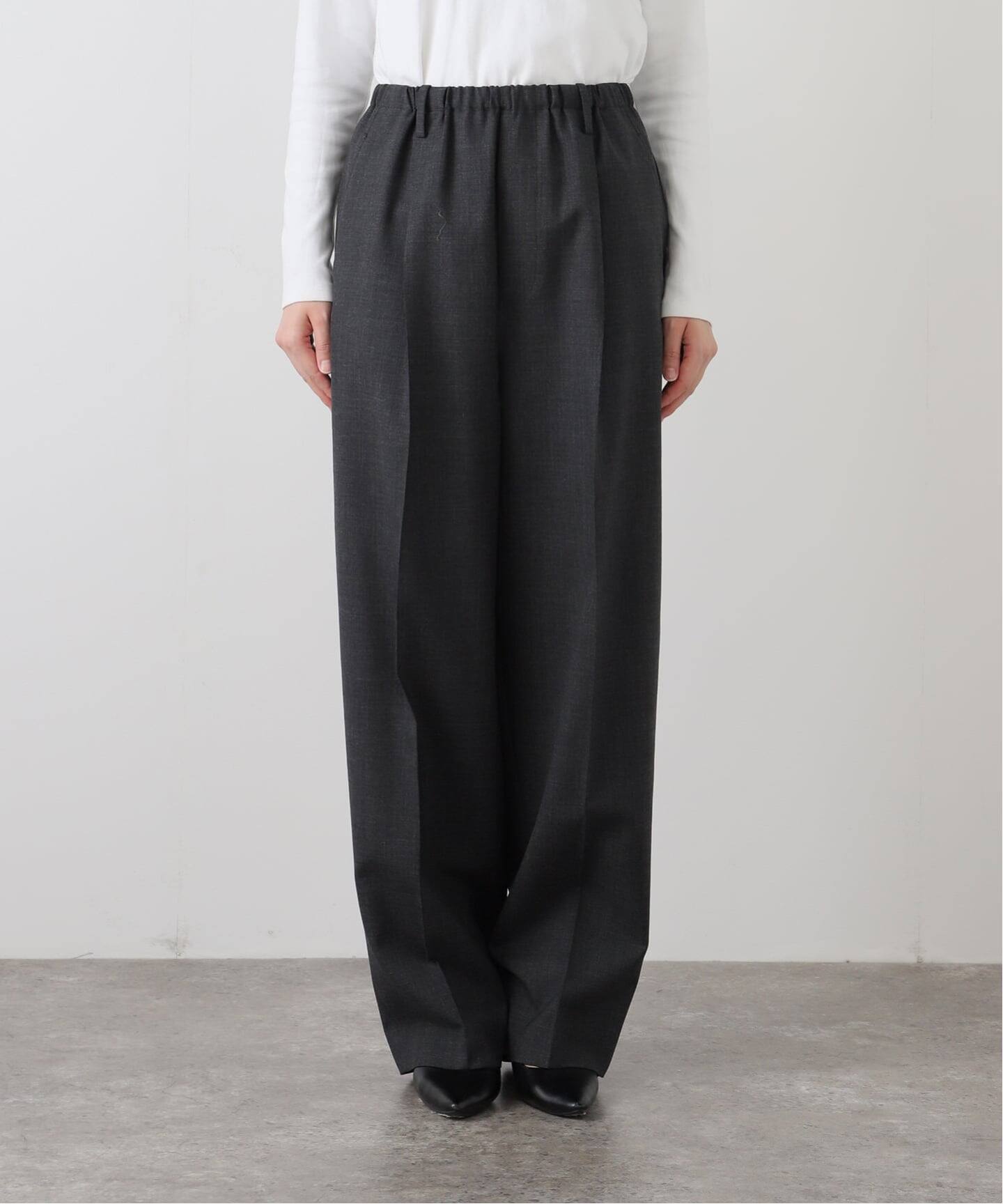 INSCRIRE /アンスクリア】 Wool Relax Pants：パンツ（スラックス
