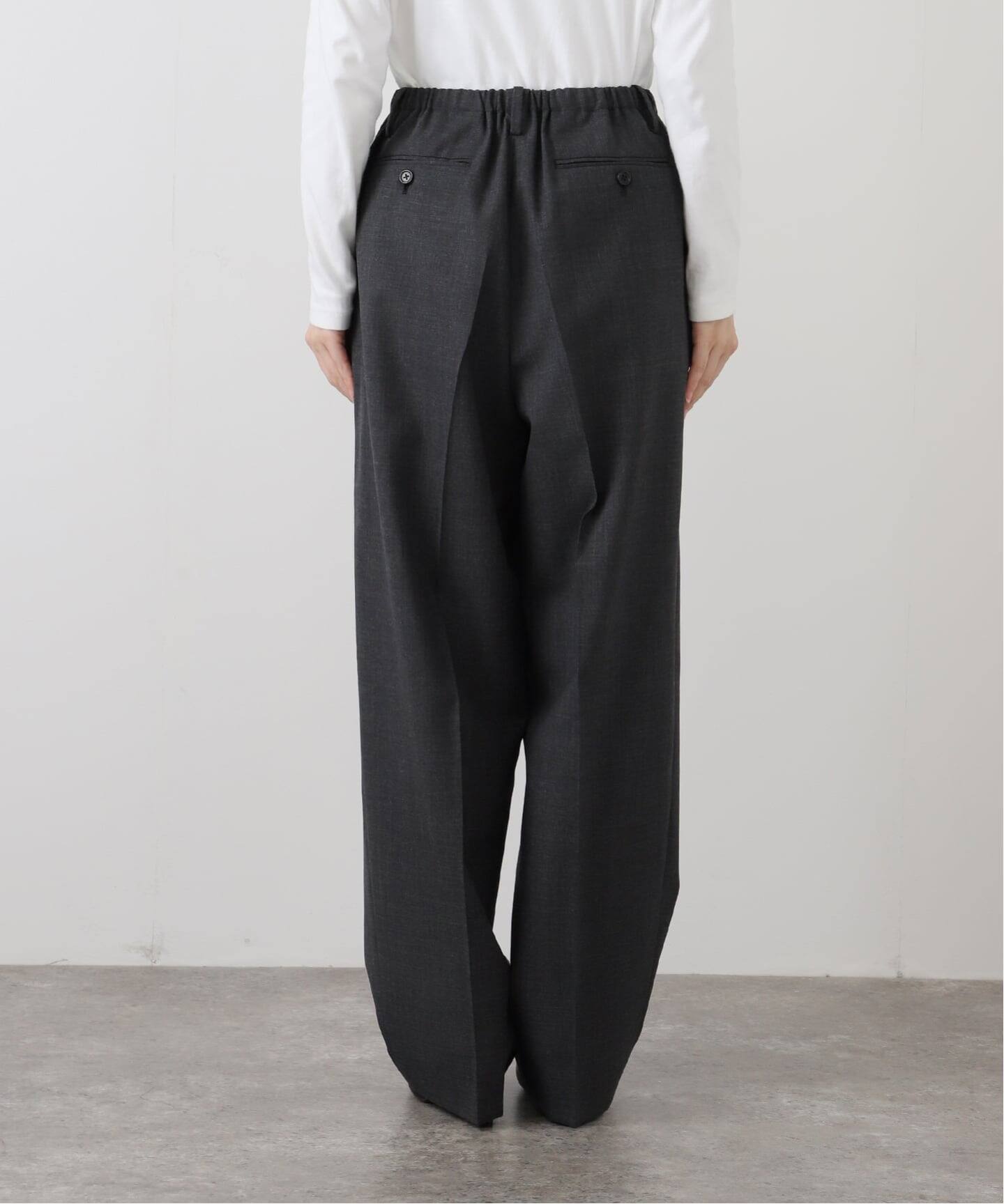 INSCRIRE /アンスクリア】 Wool Relax Pants:パンツ(スラックス INSCRIRE /アンスクリア】 Wool Relax Pants:パンツ(スラックス