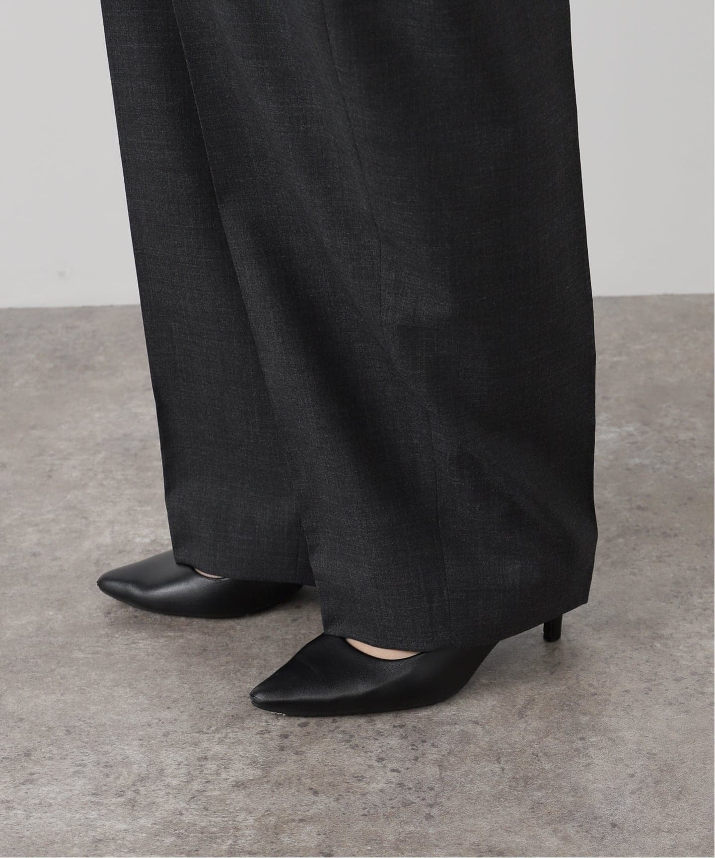 INSCRIRE /アンスクリア】 Wool Relax Pants：パンツ（スラックス