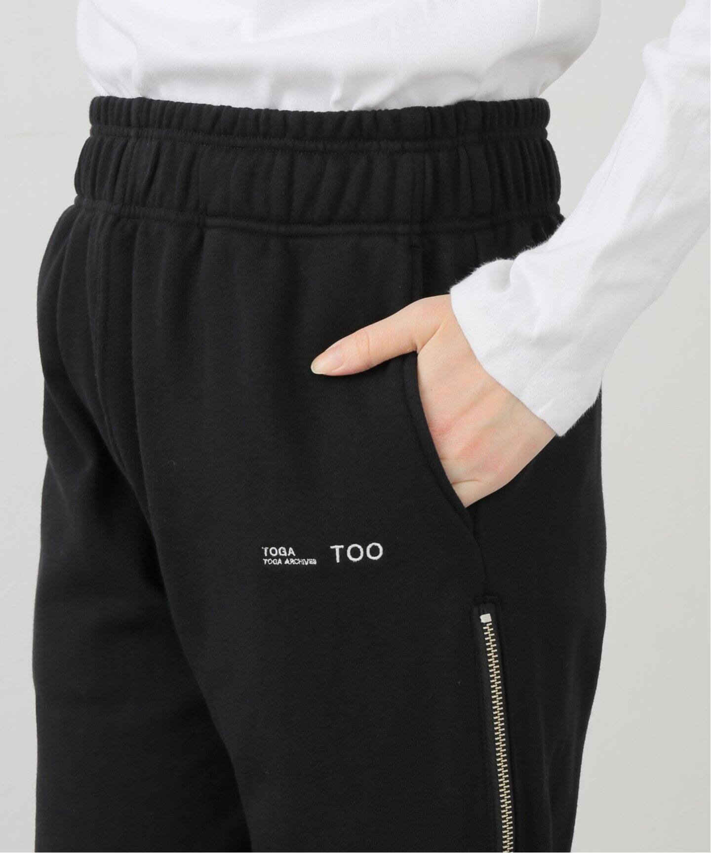 TOGA TOO/トーガトゥ】Zip sweat pants：スウェットパンツ（スウェット 