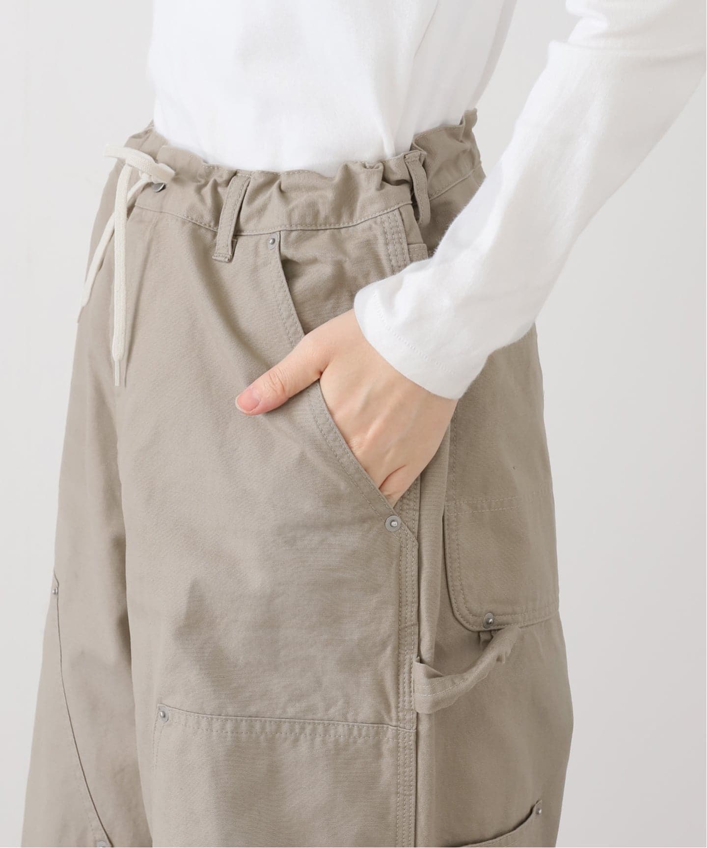 新品INSCRIRE /アンスクリアDuck Double Knee Pants INSCRIRE /アンスクリア】Duck Double Knee Pants（その他パンツ