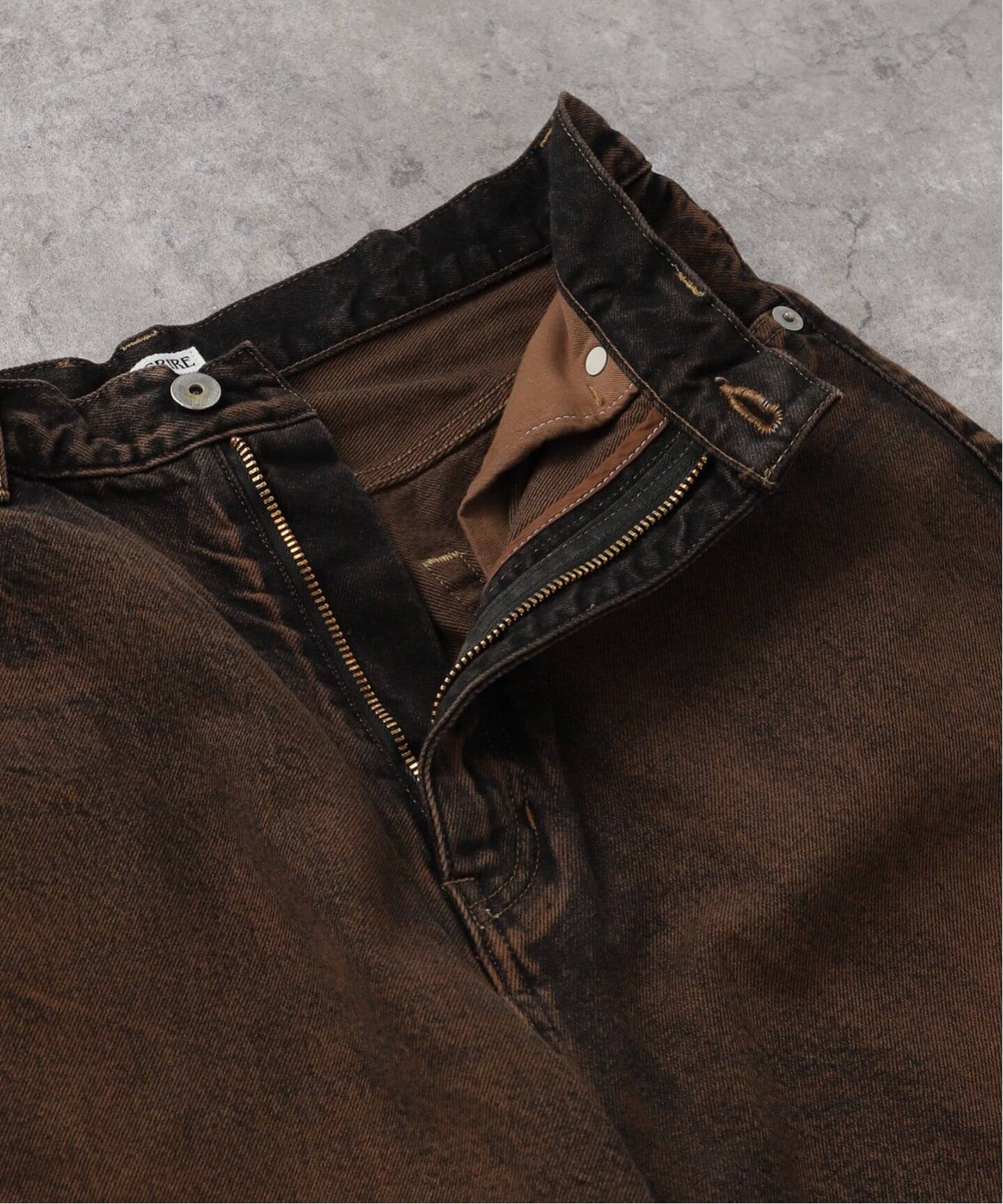 INSCRIRE PT45B ブラウン ワイドパンツ サイズ33 INSCRIRE /アンス