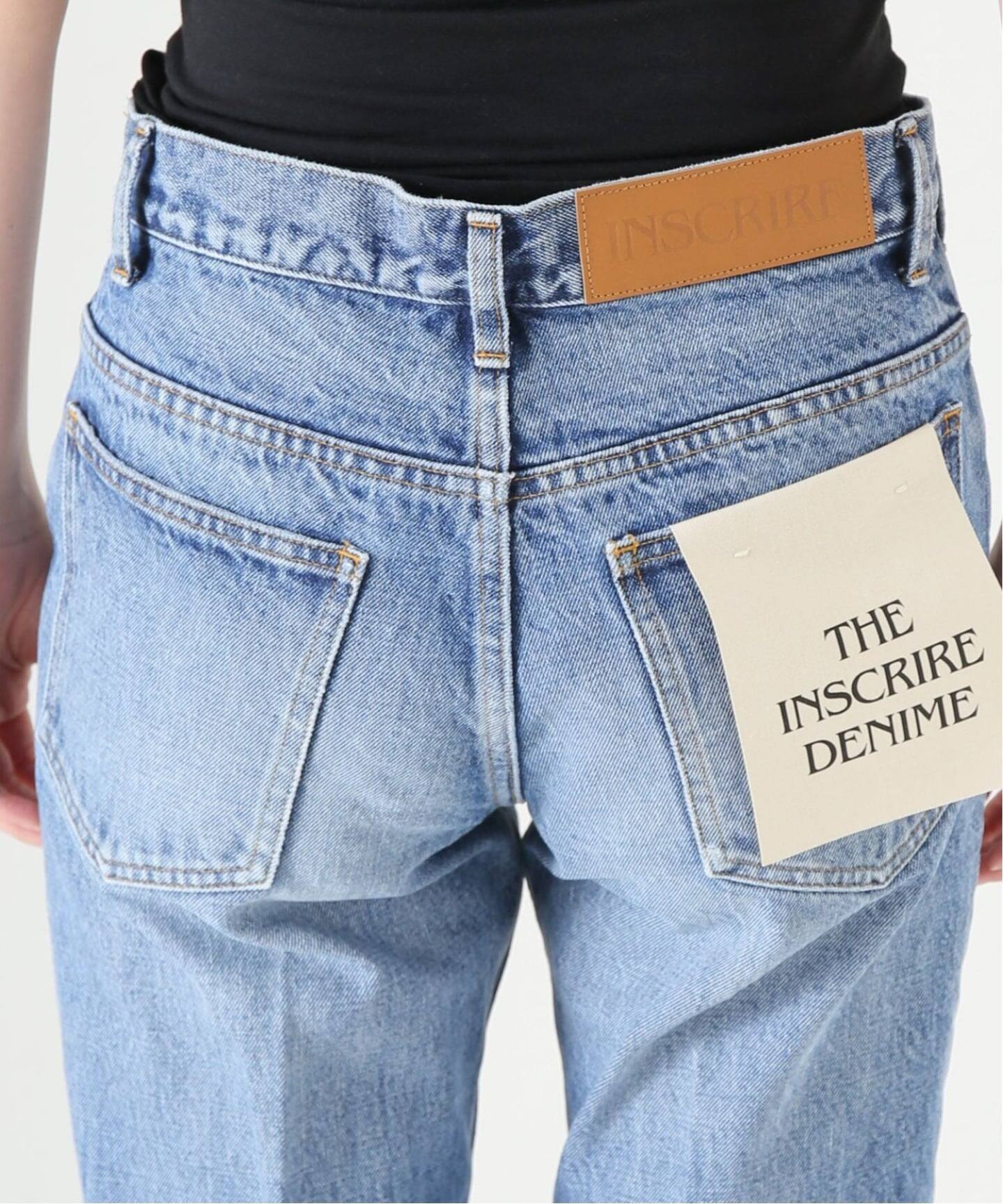 追加》【INSCRIRE /アンスクリア】002 Flare Denim：デニム（デニム