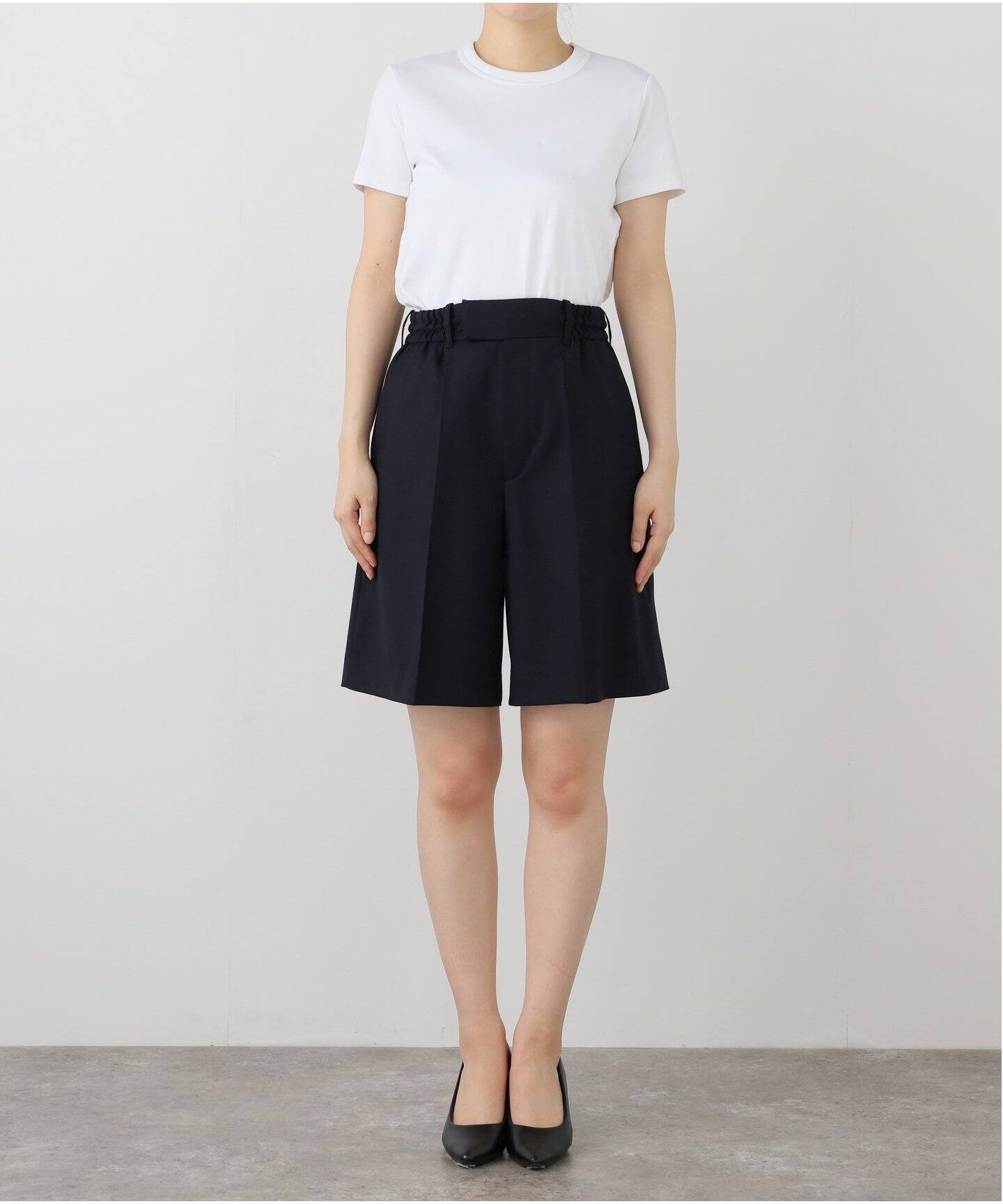 INSCRIRE /アンスクリア】Wool Easy Shorts：ショートパンツ（ショート  