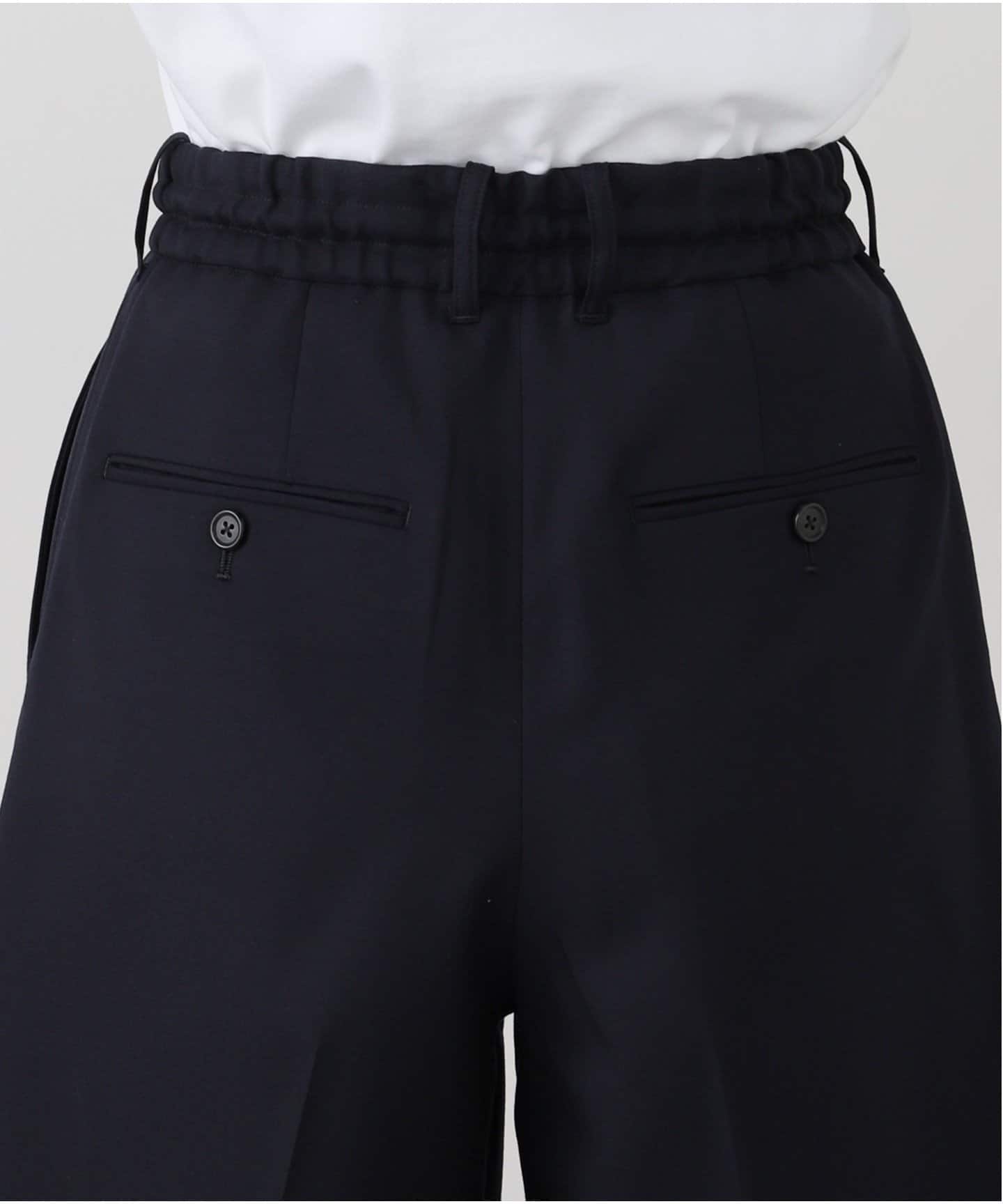 INSCRIRE /アンスクリア】Wool Easy Shorts：ショートパンツ