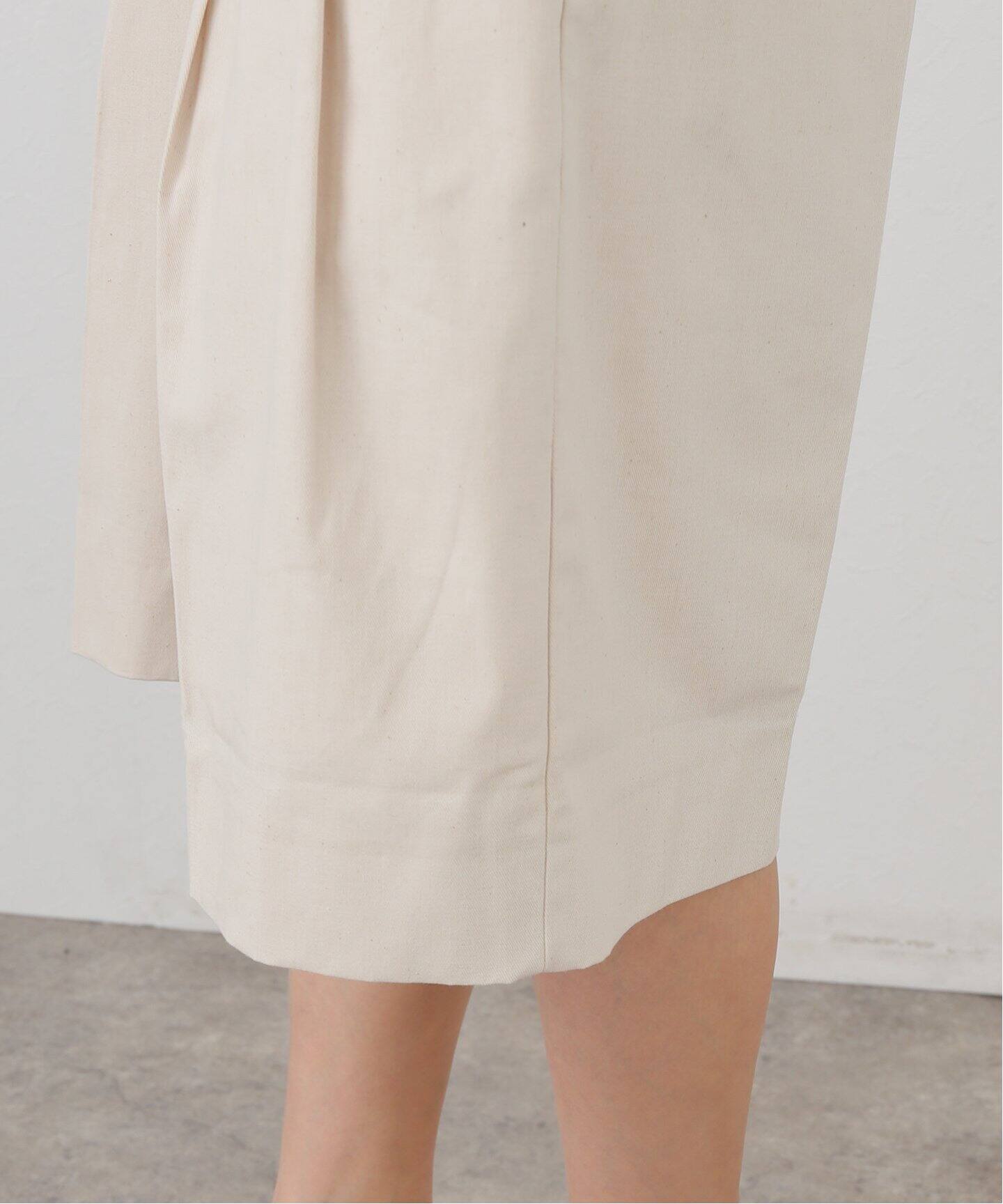 GANNI/ガニー】Cotton Melange Tailoring Wide Shor：ハーフ
