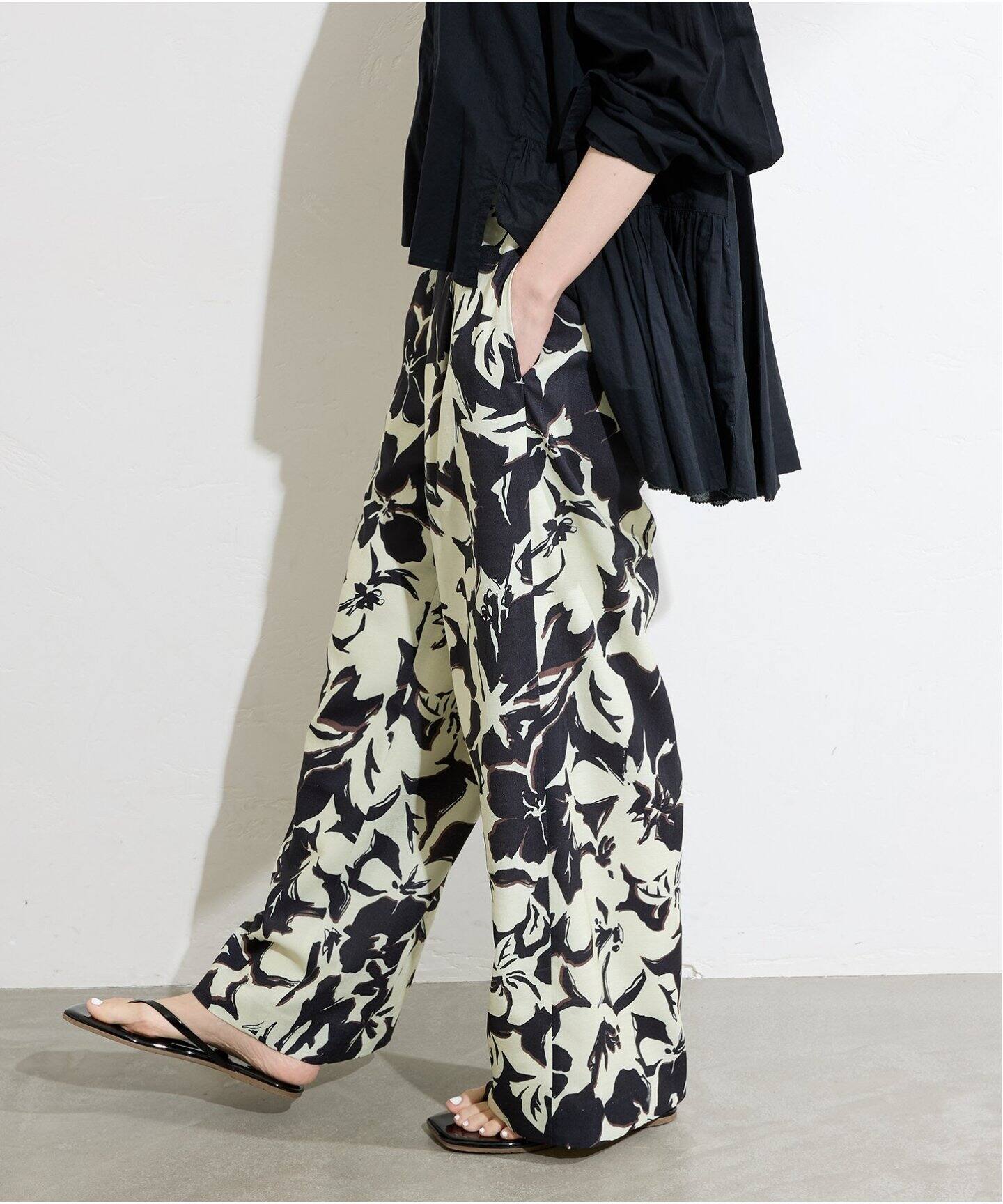 JOURNAL STANDARD フラワープリントパンツ JOURNAL STANDARD（ジャーナルスタンダード）の「リーフフラワー