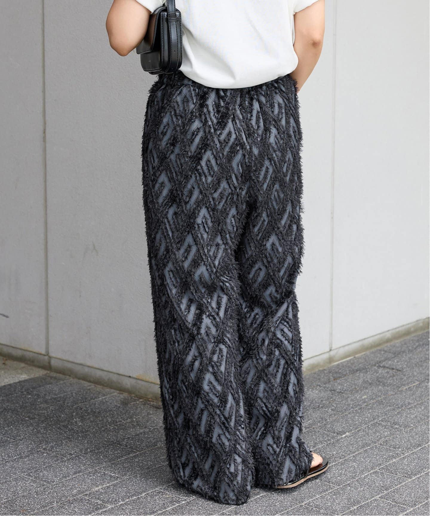 カットジャガードパンツ 黒 ジャーナルスタンダード　完売品 カットジャガードパンツ（その他パンツ）｜JOURNAL STANDARD