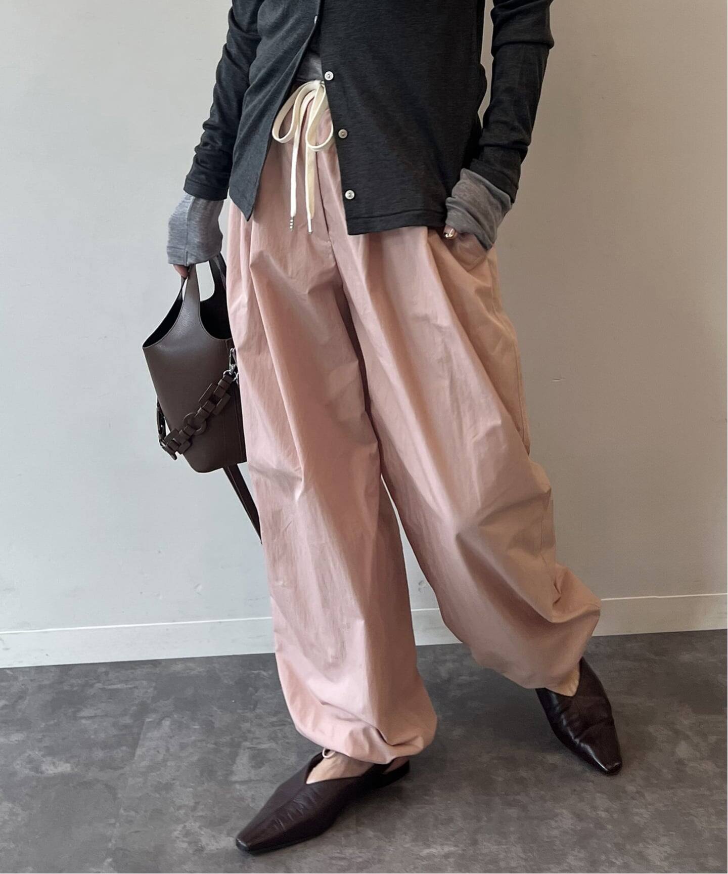 ナイロンパラシュートパンツ WAISTRICK BY JOHNBULL】ナイロンパラシュートパンツ