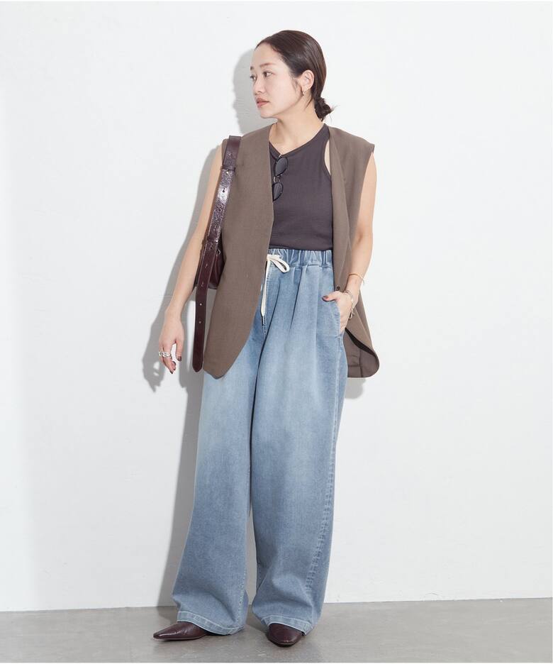 WEB限定追加2》【接触冷感】アイシーリラックスデニム（デニムパンツ  