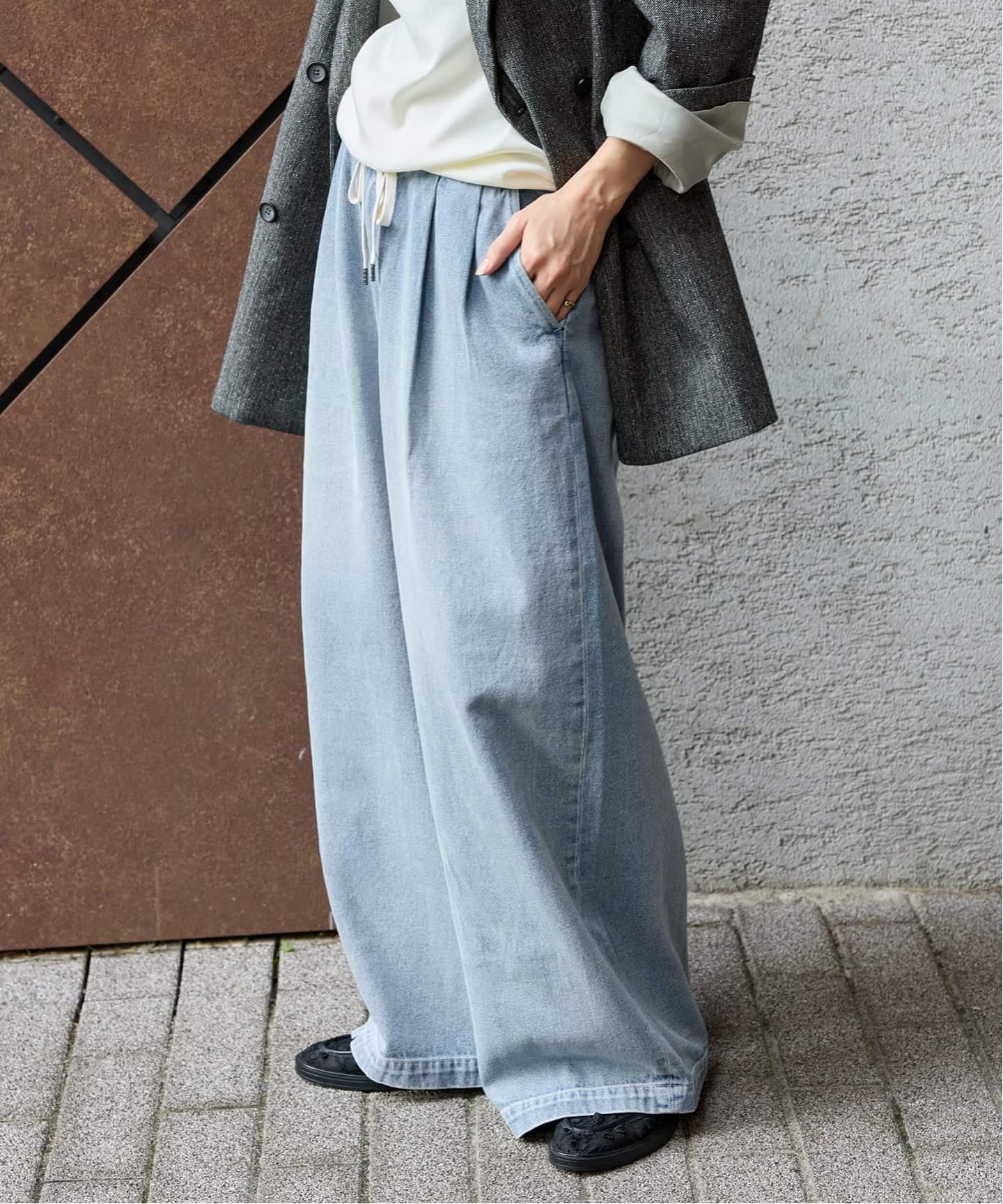 2タックデニムイージーパンツ（デニムパンツ・ジーンズ）｜JOURNAL