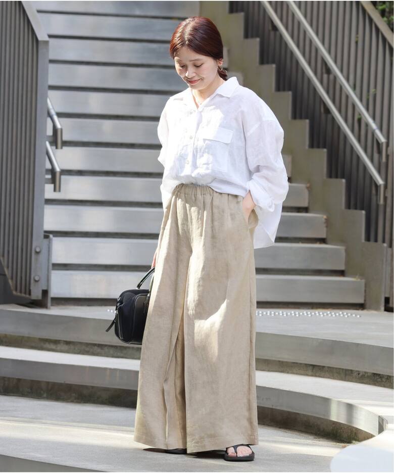 完全受注生産】《追加》SO リネンタックキュロット（その他パンツ  