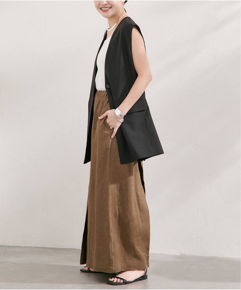 完全受注生産】《追加》SO リネンタックキュロット（その他パンツ  