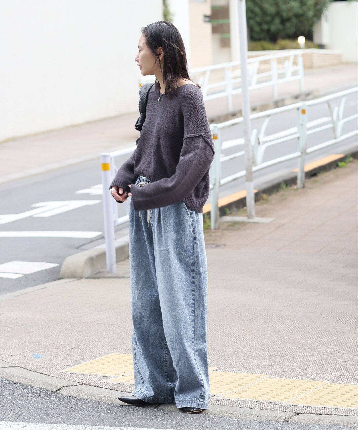 WEB限定追加5》イージーデニムワイドパンツ（デニムパンツ・ジーンズ 