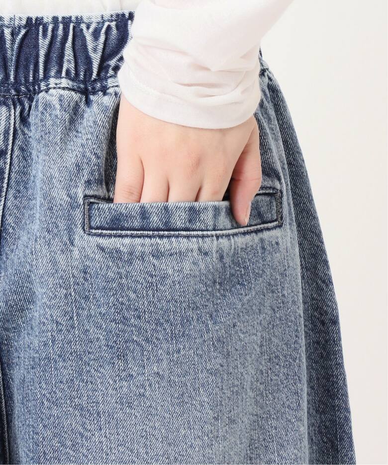 WEB限定追加5》イージーデニムワイドパンツ（デニムパンツ・ジーンズ 