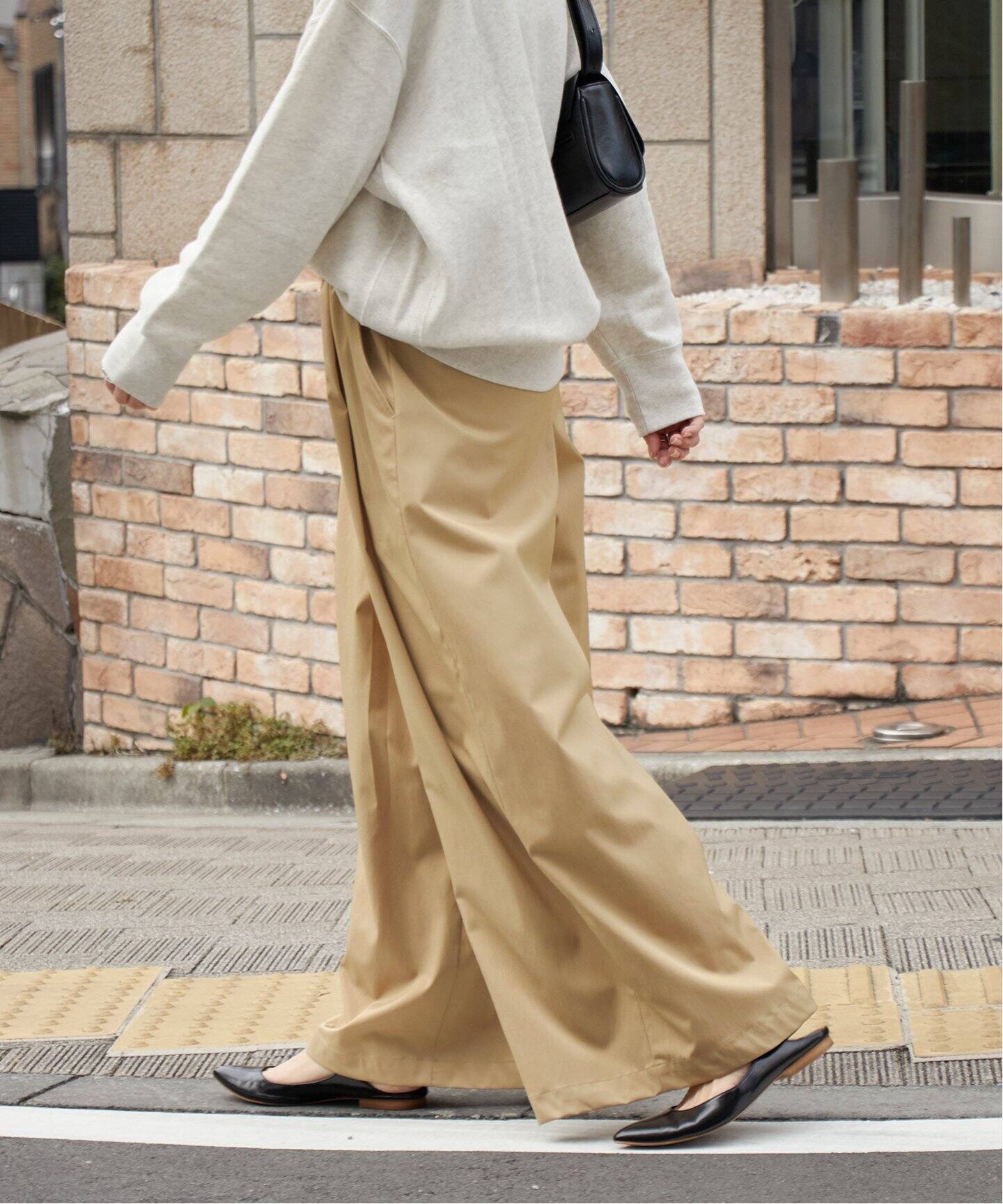 追加2》【洗える】イージータックワイドパンツ（その他パンツ