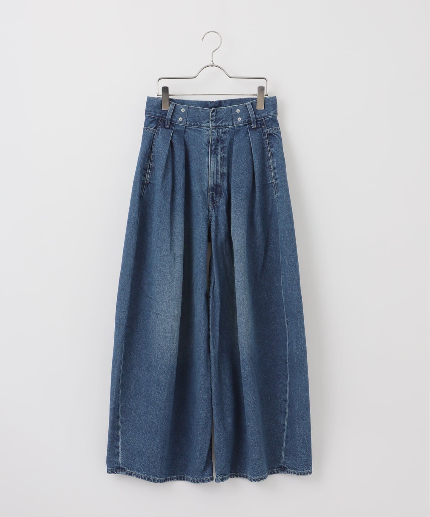 25年 美品 JOURNAL STANDARD ビッグタックワイドデニムパンツ JOURNAL STANDARD｜ビッグタックワイドデニムパンツ | Rakuten