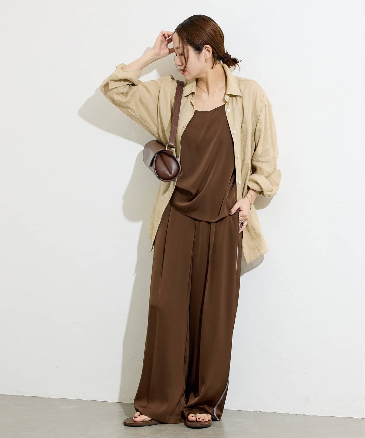 追加》【＆FUNCTION】【接触冷感/洗える】マットサテンワイド