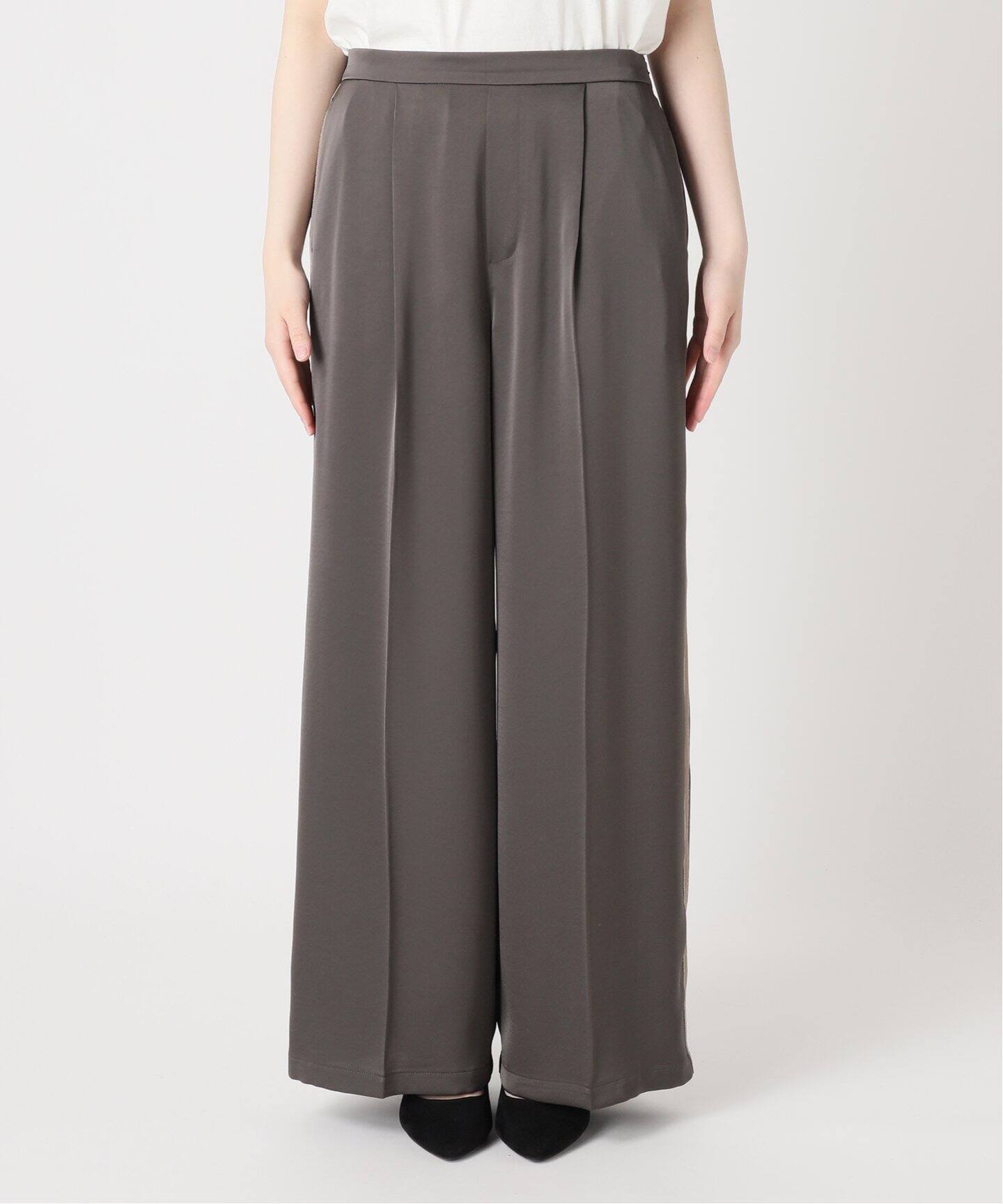 JOURNAL STANDARD 【接触冷感/洗える】マットサテンワイドパンツ 追加》【＆FUNCTION】【接触冷感/洗える】マットサテンワイド