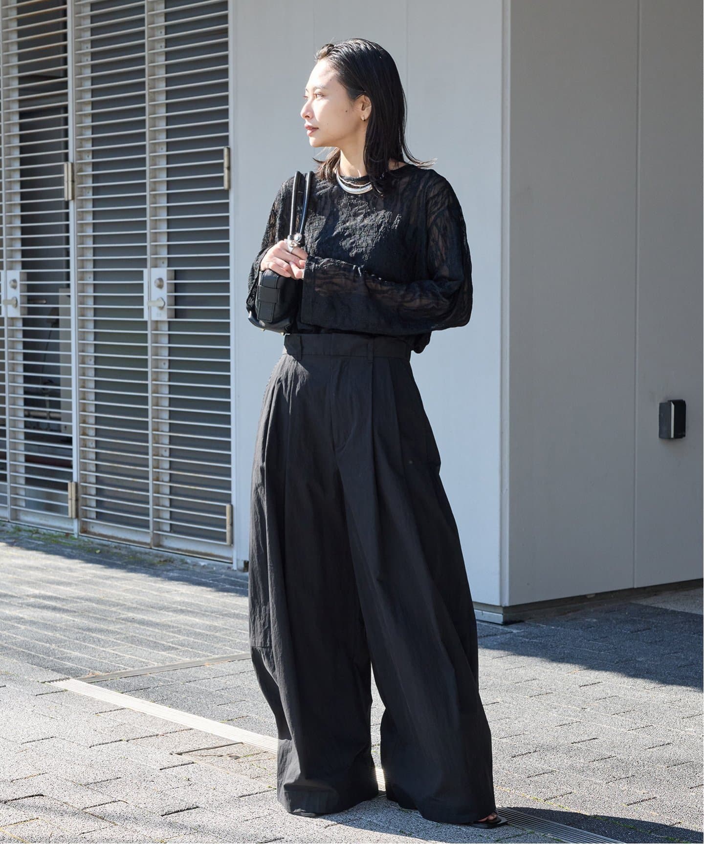ジャーナルスタンダード　コットンナイロンスーパーワイドコクーンパンツ コットンナイロンスーパーワイドコクーンパンツ（その他パンツ
