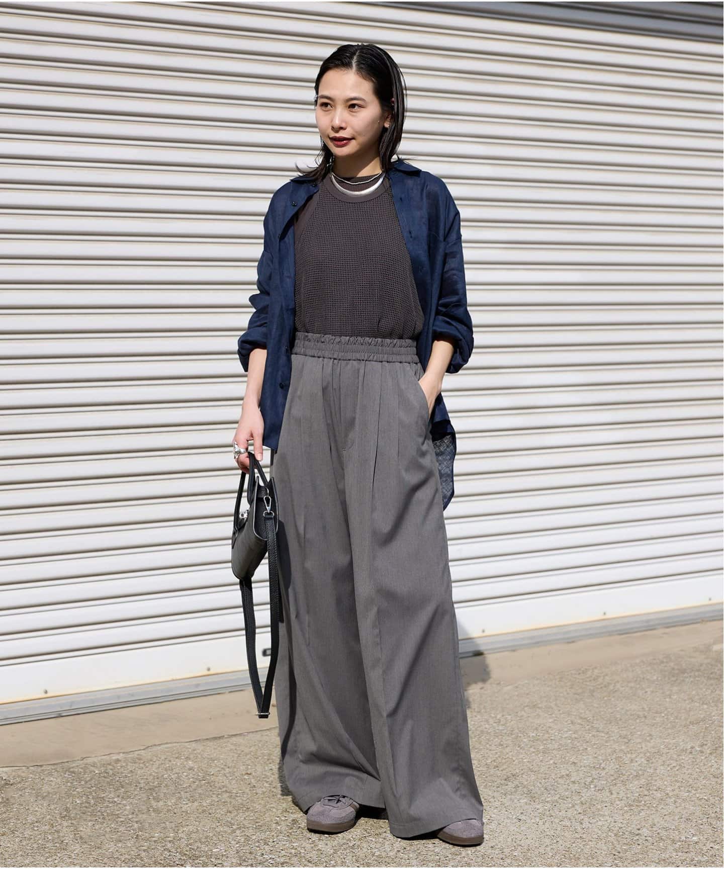 TRANSITグレー パンツ 4087266_base.jpg