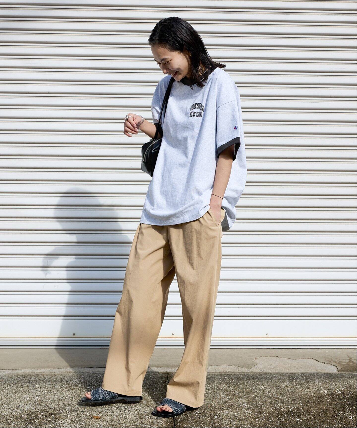 撥水/接触冷感/洗える/UVカット】リネンナイロンストレッチワイド