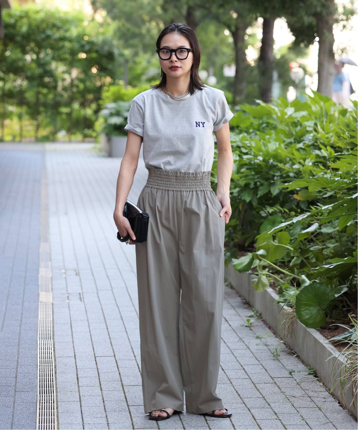 新品タグ JOURNAL STANDARD リネンナイロンストレッチワイドパンツ 追加5》【撥水/接触冷感/洗える/UVカット】リネンナイロンストレッチ