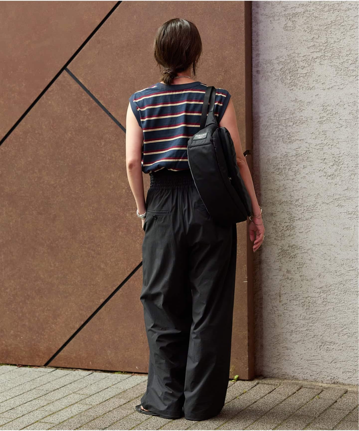 ジャーナルスタンダード　接触冷感/防しわ/撥水ナイロンストレッチワイドパンツ WEB限定追加》【接触冷感/防しわ/洗える/撥水】ナイロン